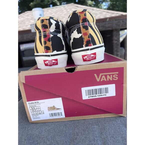 VANS Mens 9 Chukka 49 Dx Anaheim Factory Collection Print Mix Flax Womens 10.5 - Picture 6 of 14